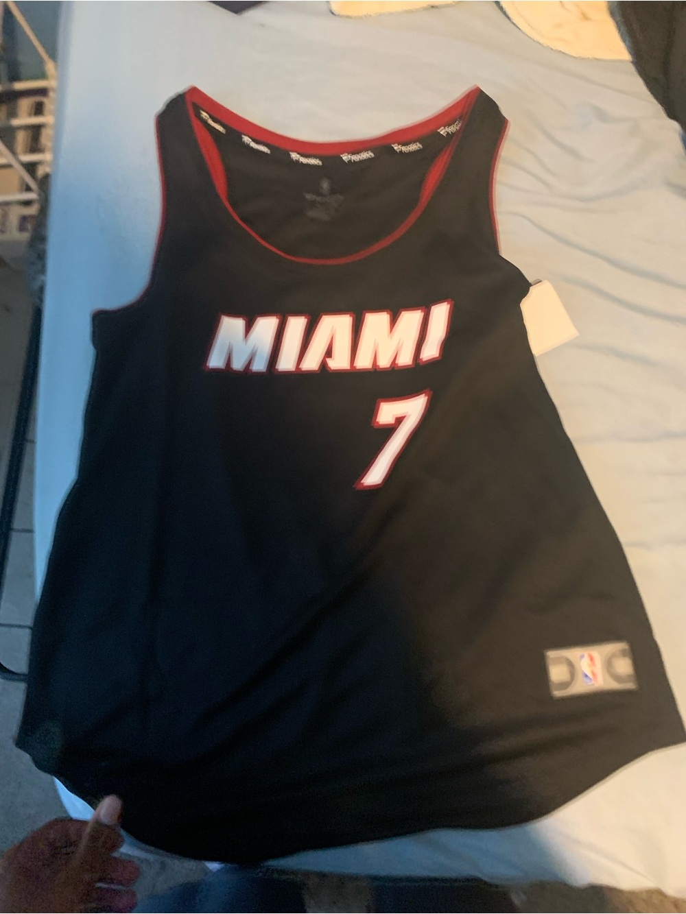 NBA Miami Tank Top with Red & White Accents - #7